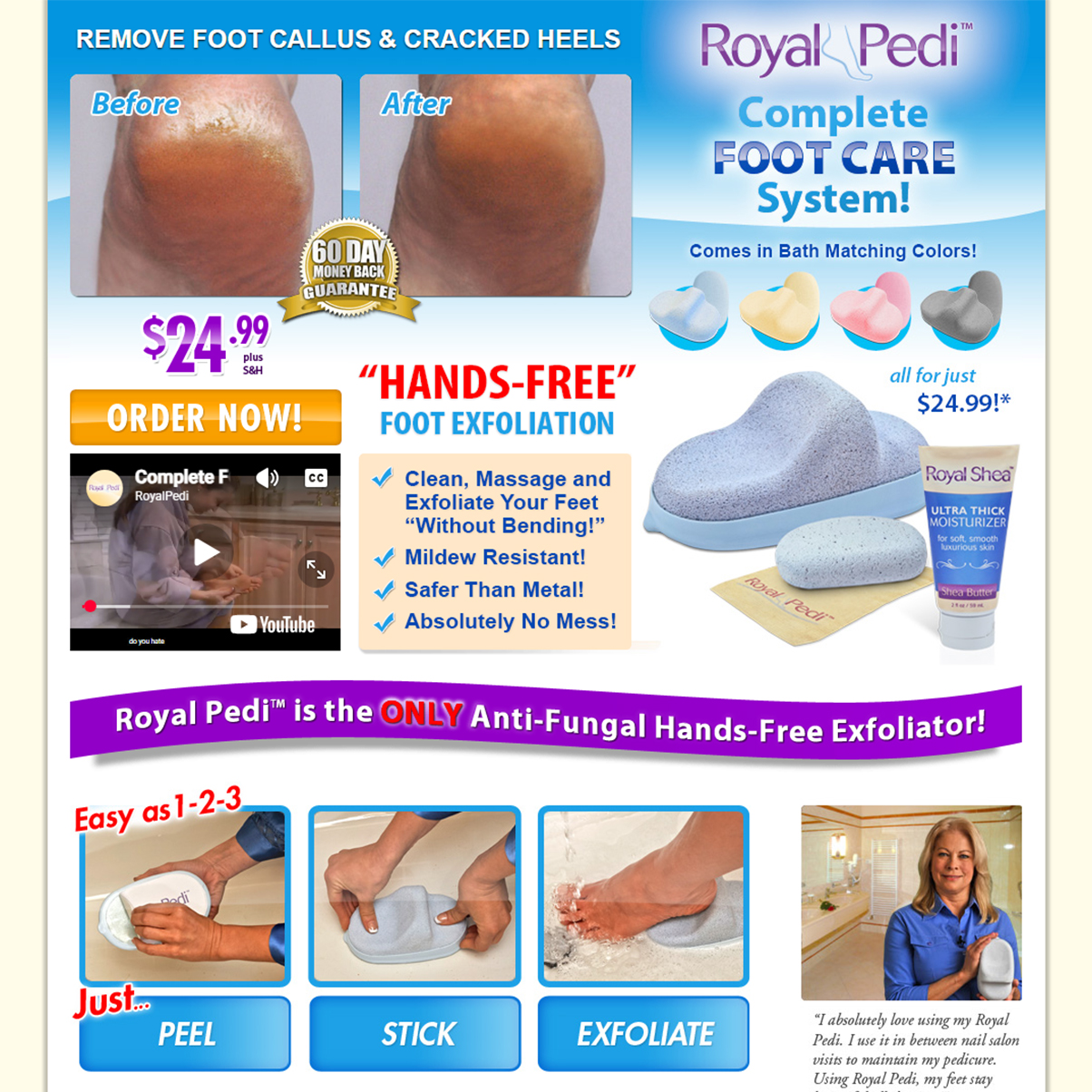 Royal Pedi website design by Web Visually