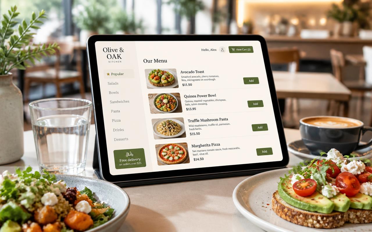 I will build a restaurant website with online ordering